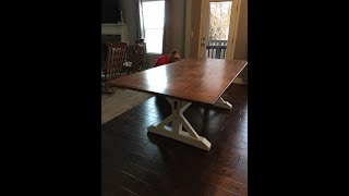 2019 Trestle Farmhouse Table Build Part 2