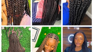 compilation de twists avec mèches# modèle du moment #coiffures 2024