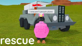 Rescuing People with my Sd.Kfz. 7 German Ambulance Jeep In Roblox Plane Crazy