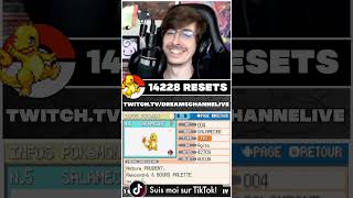 POKÉMON SHINY SALAMÈCHE SUR POKÉMON ROUGE FEU ! 1/8192 ⭐#shorts #pokémon #pokemon #shinypokemon