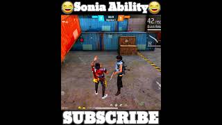 Sonia Character Ability 🔥 Free Fire New Character Sonia Ability Test 😂 #shorts #shortsfeed #Wff007