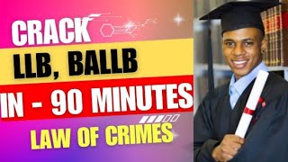 law of crimes.... Crack LLB,BALLB Dr satyendra singh sankhla