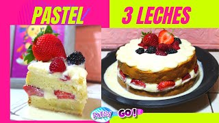 PASTEL DE TRES LECHES CASERO PASO A PASO 🍰🥛 | Fácil y Rápido