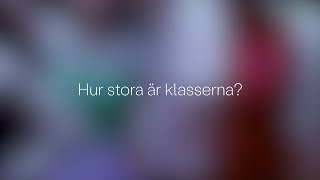 Hur stora är klasserna på Cirkusgymnasiet?