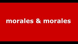 Morales y Morales