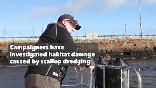 Damaged seabed off Arran