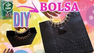 DIY | BOLSA FEITA COM CAIXA DE LEITE