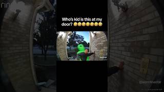 CRAZY KID caught on doorbell camera😂