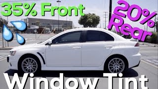 35% Front 20% Rear Window Tint - Evo X