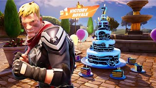 FORTNITE BIRTHDAY C5S4  Ranked Gameplay STEALTH CAPTAIN JONES Solo Victory Royale (No Commentary)