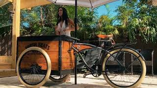 Vintage Wooden Tricycle DJ BOOTH