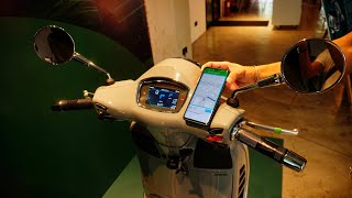 [4K] This new Vespa in Malaysia has navigation and colour TFT display!