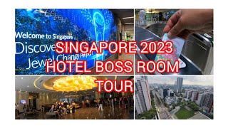 FROM SFO-SINGAPORE OCTOBER 2023, MRT FROM CHANGI AIRPORT TO HOTEL BOSS AND ROOM TOUR