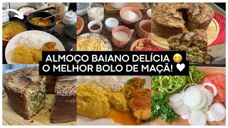 ALMOÇO TÍPICO BAIANO, FIZ O MELHOR BOLO DE MAÇÃ, SUPER FÁCIL! | Ailana Nascimento