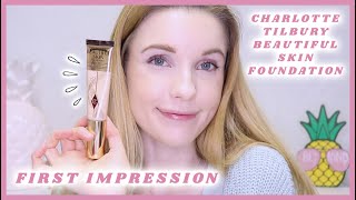 FIRST IMPRESSION: CHARLOTTE TILBURY *NEW* BEAUTIFUL SKIN FOUNDATION TRY-ON REVIEW! 2022 | JEBeauty