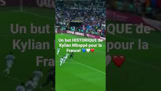 Un but HISTORIQUE de kylian Mbappé pour la France 🇫🇷 #football #short