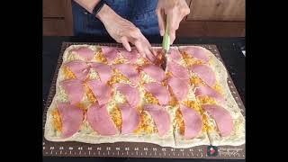 Cheesy garlic ham bread