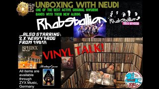 NWOBHM! Unboxing with Neudi: RHABSTALLION CD/2LP "Back In The Saddle" + SPHINX and FLOATING OPERA!