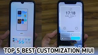 Top 5 best Lock Screen customization themes for Miui Devices | 2021 Top miui Themes | Cool Ui