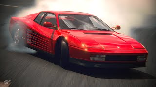 Drift Ferrari Testarossa '91 at Maggiore | Gran Turismo 7