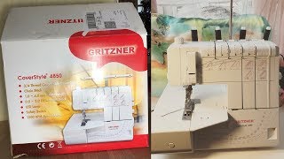 Подарок от Деда Мороза/Распаковываю и тестирую Gritzner CoverStyle 4850/Обзор моего швейного уголка/