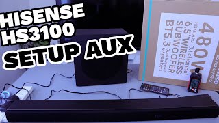 Hisense Soundbar HS3100 Unboxing ,Setup With Phone Using AUX Cable with Incredible Audio Sound