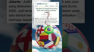 Hukum Judi Bola ditengah Piala Dunia 2022 #shorts