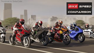 BIKE SPEED COMPARISON 3D | Fastest Motorcycle 3d comparison