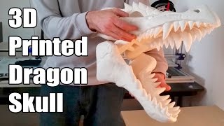 Huge 3D Printed Dragon Skull - 3DKitBash