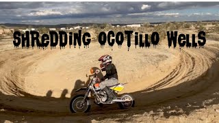 Shredding Ocotillo Wells  on the KTM