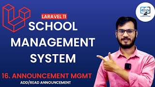 School Management System using Laravel 11 || Create and Read Announcement ||  Laravel 11 🚀