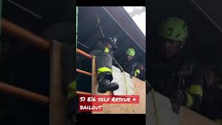 Firefighter self rescue & bailout. “The Byrne Technique”.