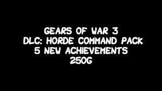 Gears of War 3 Horde Command Pack DLC Achievements