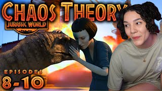 I love her JURASSIC WORLD: CHAOS THEORY episodes 8-10 REACTION