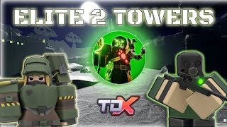 TDX ELITE With 2 TOWERS On a HARD Map | Roblox Tower Defense X