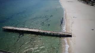 Albena beach and seaside by drone 4K - Albena, Bulgaria, May 2023