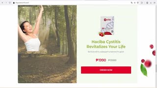 Haciba (Philippines) - Cystitis, Swiftly Tackle Cystitis Woes