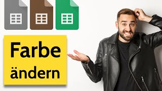 Ändern der Farbe von Arbeitsblättern in Excel