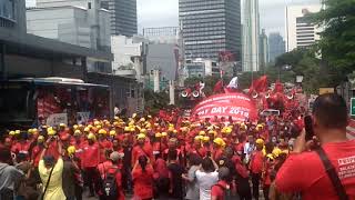 May day 2019 massa buruh gebrak di hadang polisi