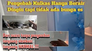 Masalah kulkas berair, dingin tapi tidak bisa beku, langsung jadi di tempat, tanpa pengecekan