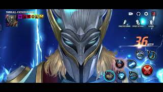 Thor in All-Father Reborn suit skills preview | Marvel Future Fight