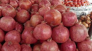 Red Anar and White Anar Stall At Iqbal Chowk Sadar Bazar Ghulam Muhammad Abad Faisalabad