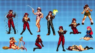 Mugen Athena Heidern All Animation And All Super Moves - Kof