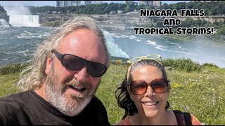 Water EVERYWHERE!  Visiting Niagara Falls and Canada! Surviving Tropical Storm DEBBY!