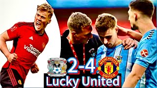 Coventry (2-4 pens) Man United |FA Cup semifinal Highlights