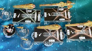 The  Geonosian fleet from Slightly Used Space Ship Yard