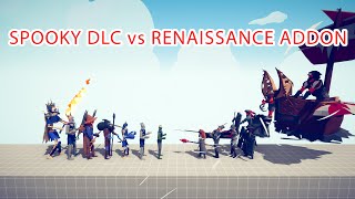 SPOOKY DLC TEAM vs RENAISSANCE ADDON TEAM - Totally Accurate Battle Simulator TABS