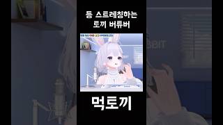 등 스트레칭하는 버튜버 @Meok_rabbit #먹토끼 #버튜버 #vtuber #아프리카tv #숲 #스트레칭 #핫식스