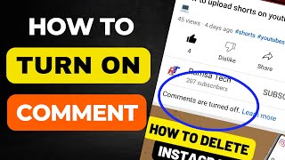 How to Turn on comments on YouTube video , YouTube video par comment kaise on kare