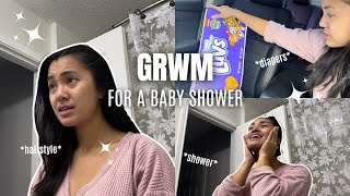 GRWM for a baby shower 🌸 + a little update chit chat